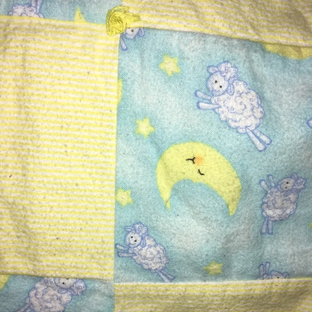 2 Handmade Quilted Baby Blankets
